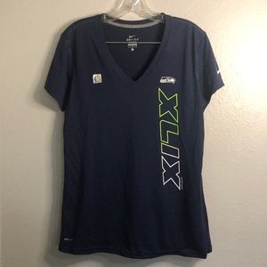 Nike Seattle Seahawks V Neck Tee